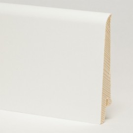 Плинтус шпонированный Pedross Белый гладкий 80 x 16 мм